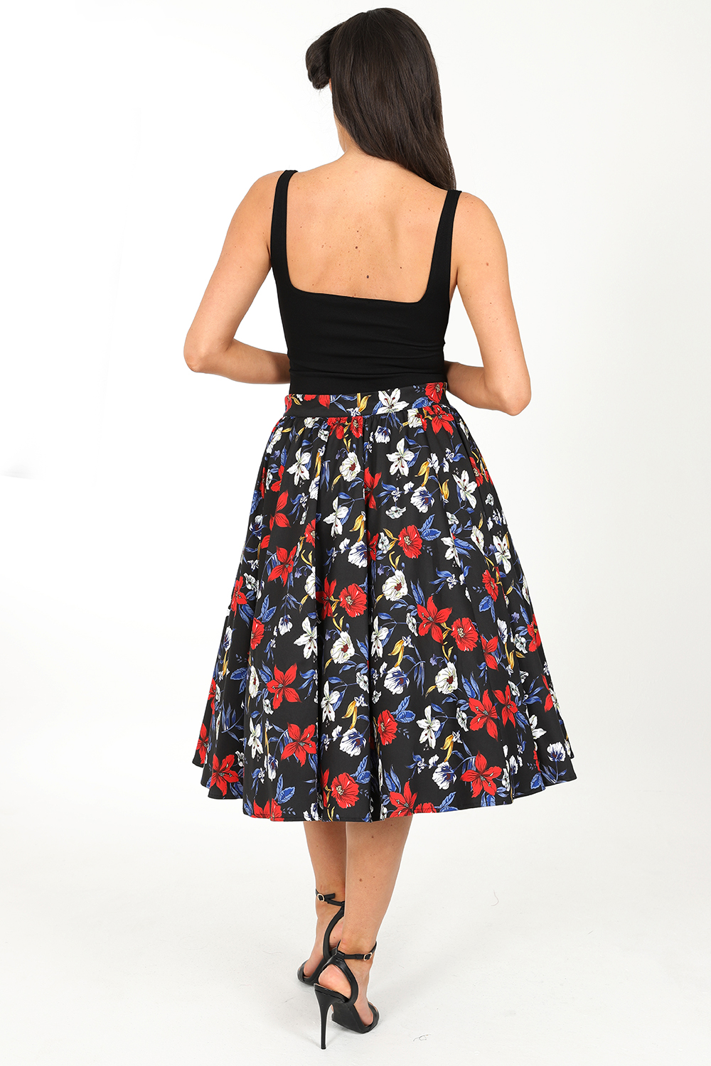 Milly Floral Swing Skirt